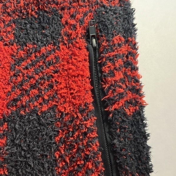 NWT SKIMS Cozy Knit Unisex Lounge Set - Brick Buffalo Check Oversized SET S/M - Picture 15 of 15